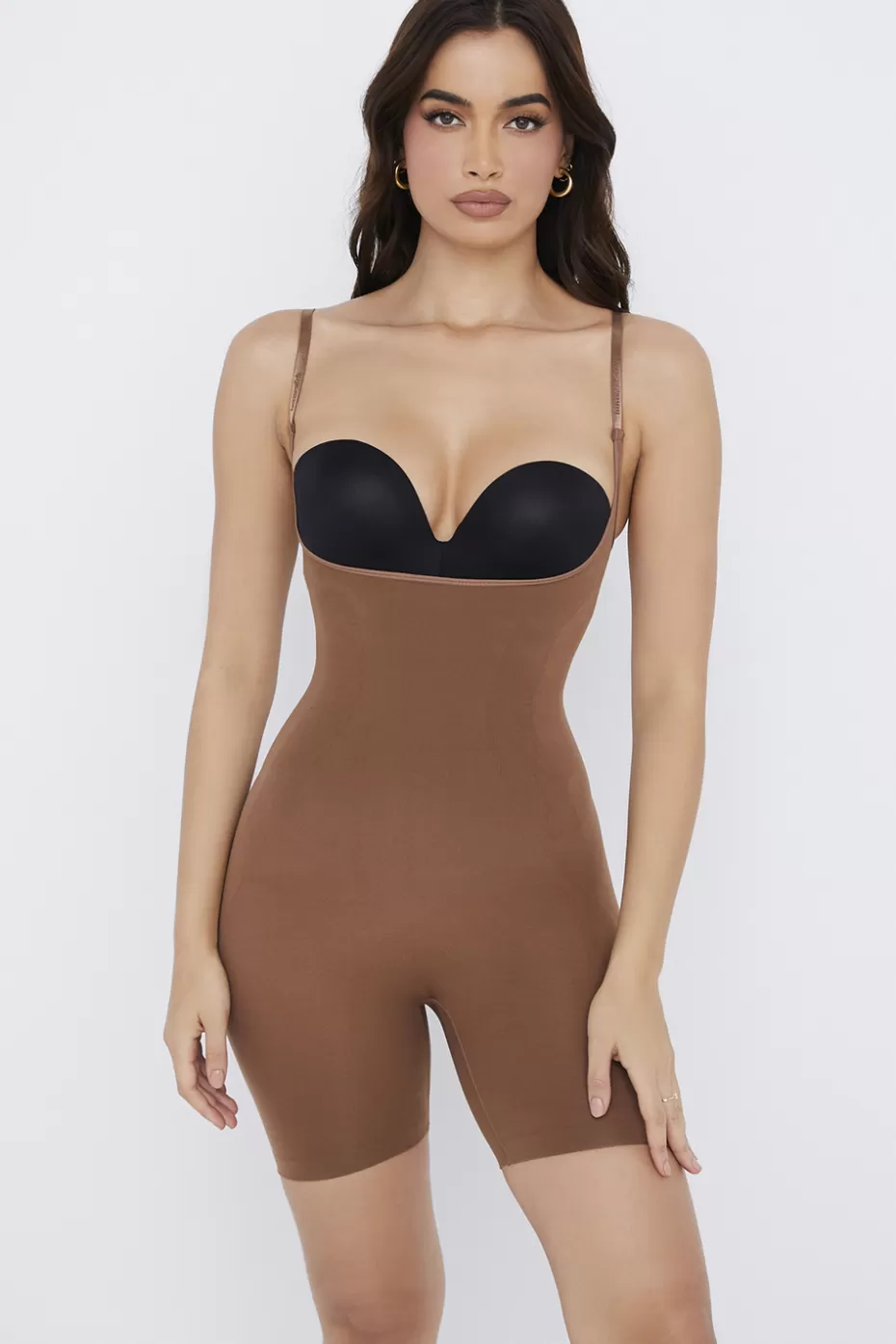 House of CB mid thigh sculpting bodysuit mocha cn