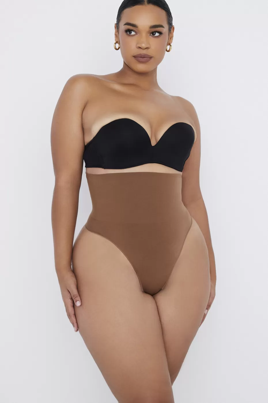 House of CB Sculpting High Waist Thong Mocha