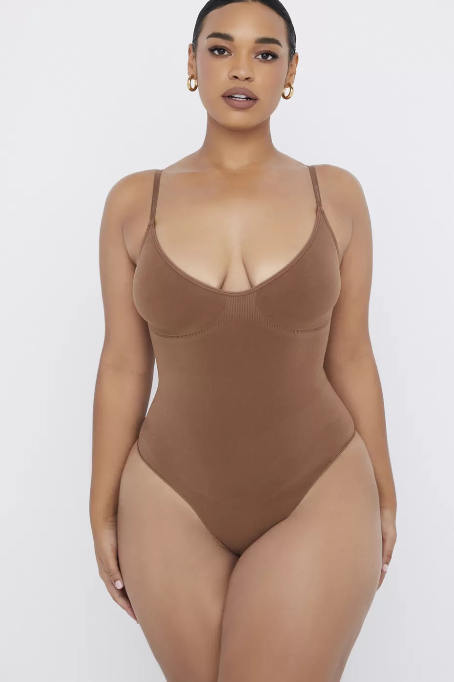 House of CB sculpting thong bodysuit mocha cn