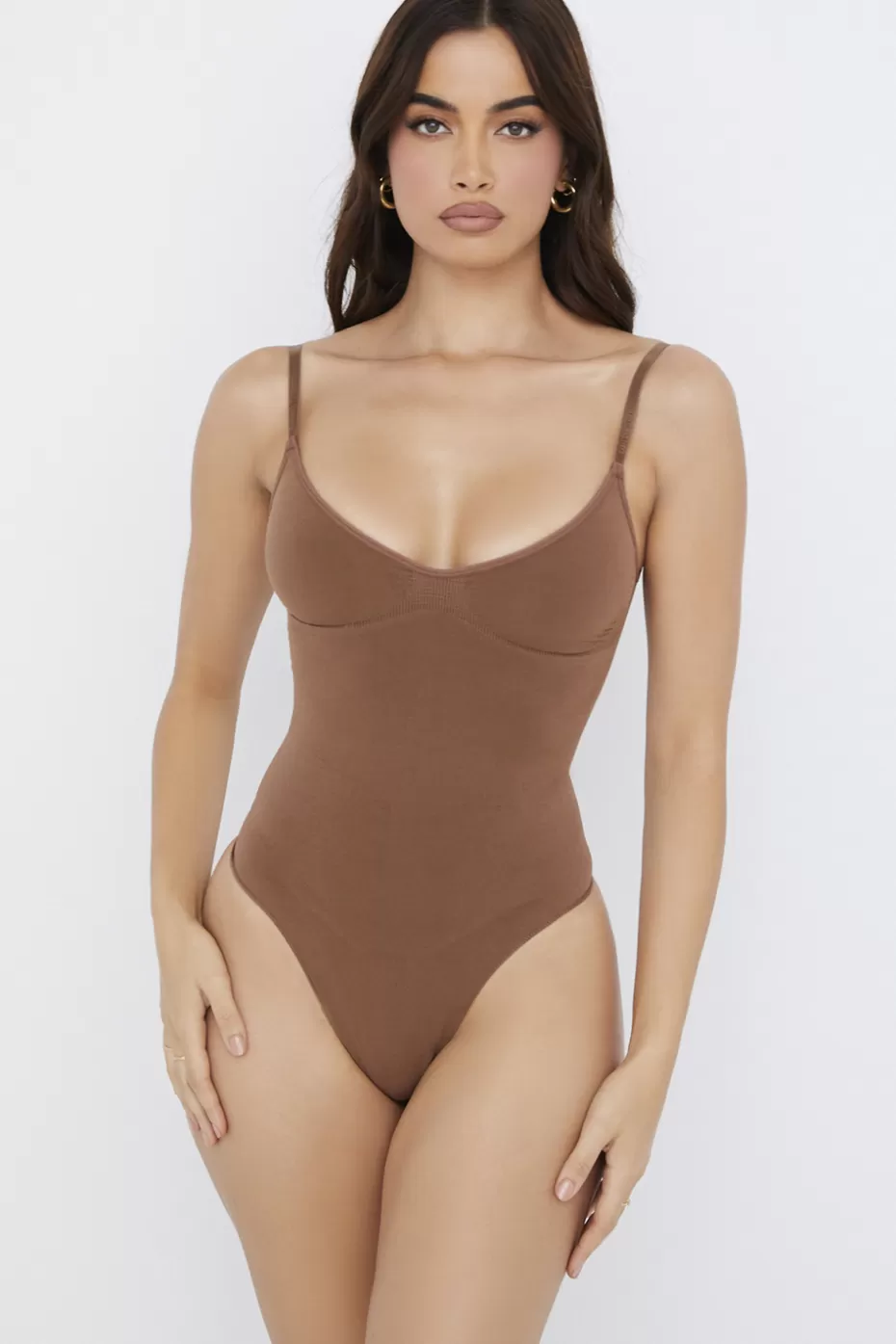 House of CB sculpting thong bodysuit mocha cn