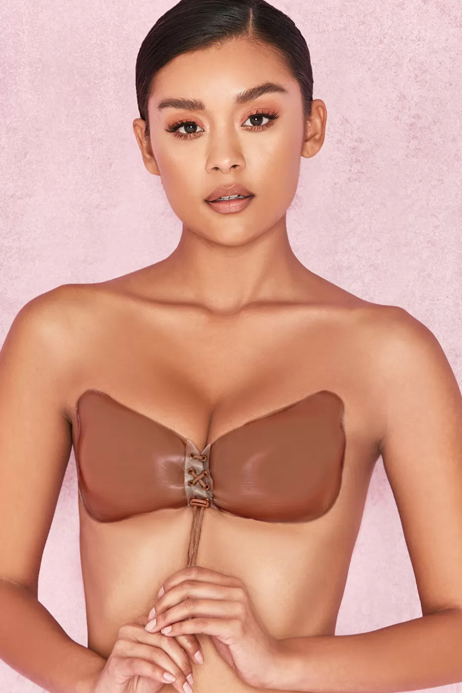 House of CB Silicon Push Up Invisible Bra - Caramel