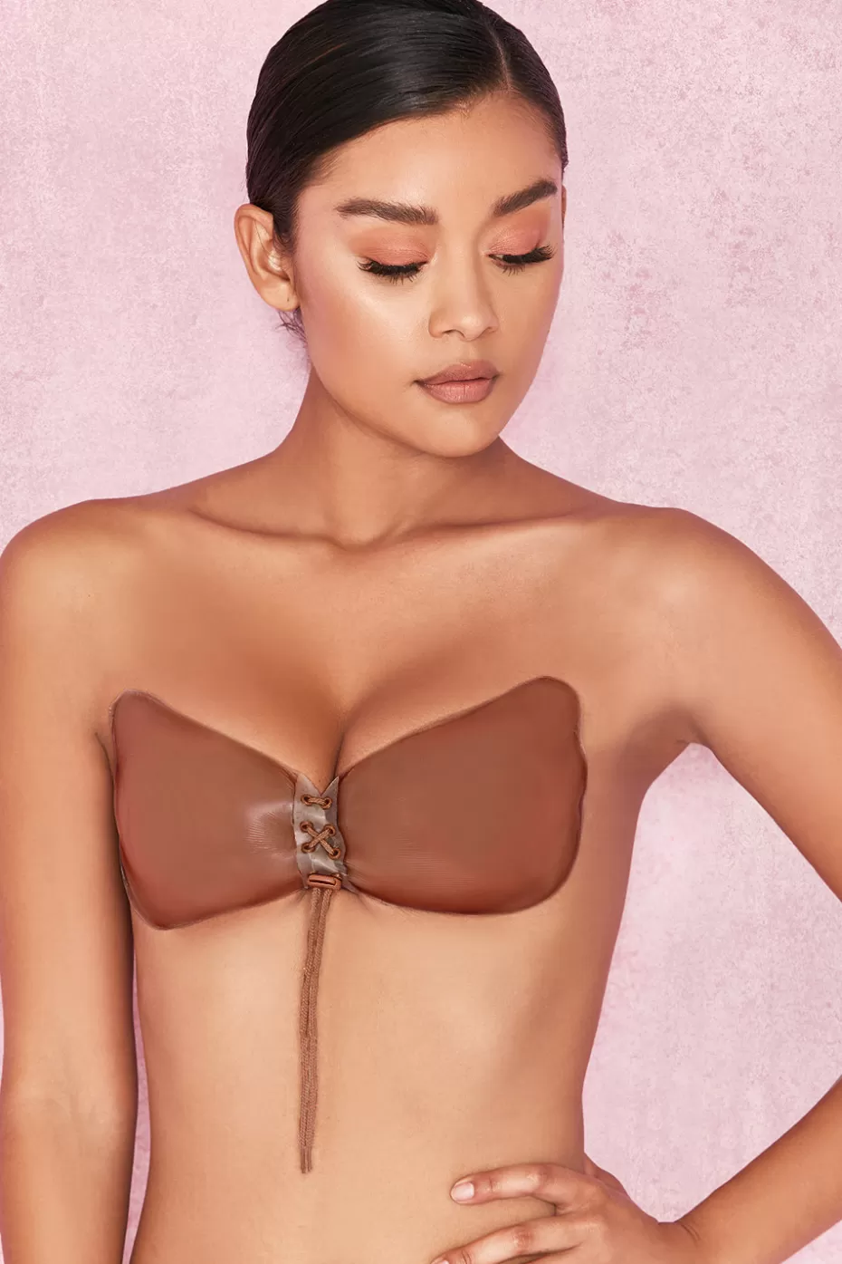 House of CB Silicon Push Up Invisible Bra - Caramel