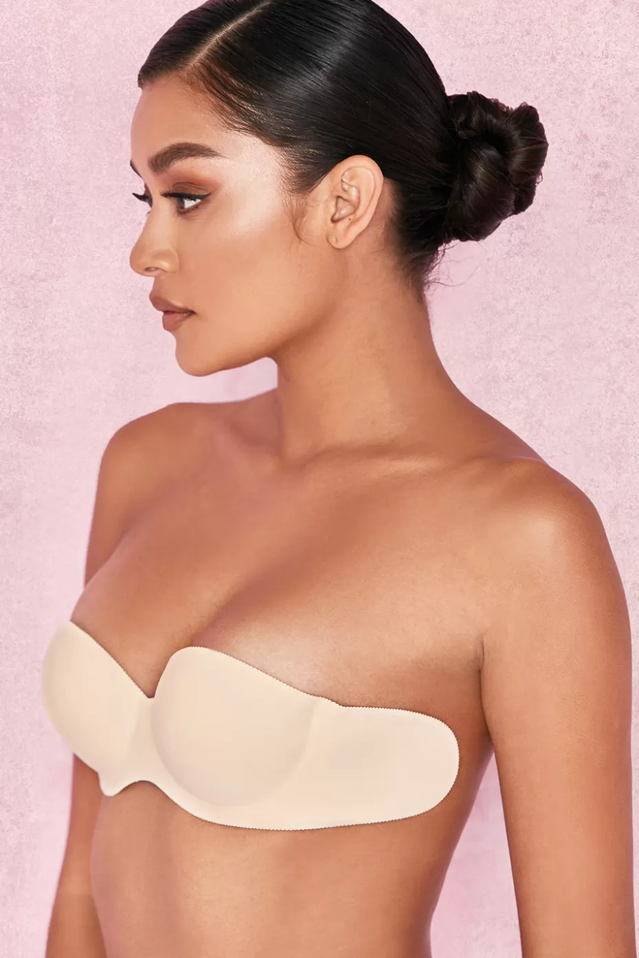 House of CB Strapless Backless Moulded Sticky Bra - Beige