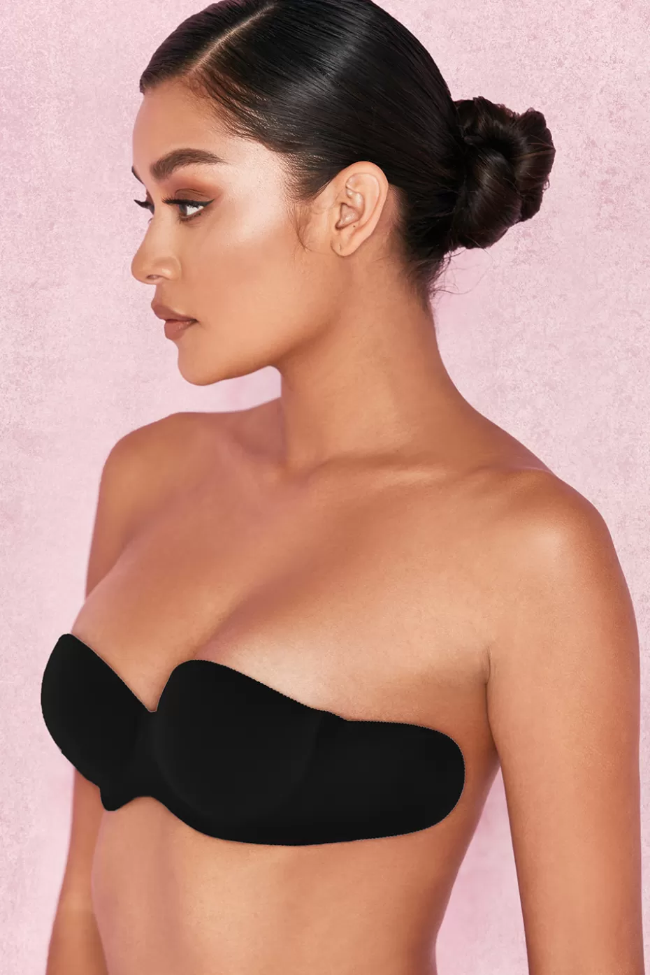 House of CB Strapless Backless Moulded Sticky Bra - Black