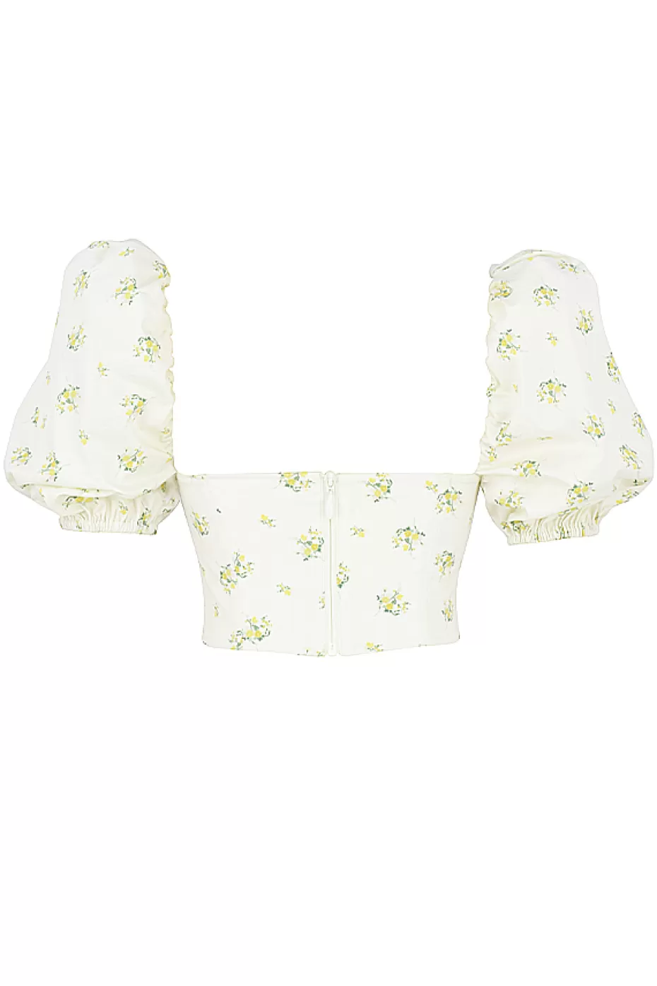 House of CB tabitha ivory floral puff sleeve corset cn
