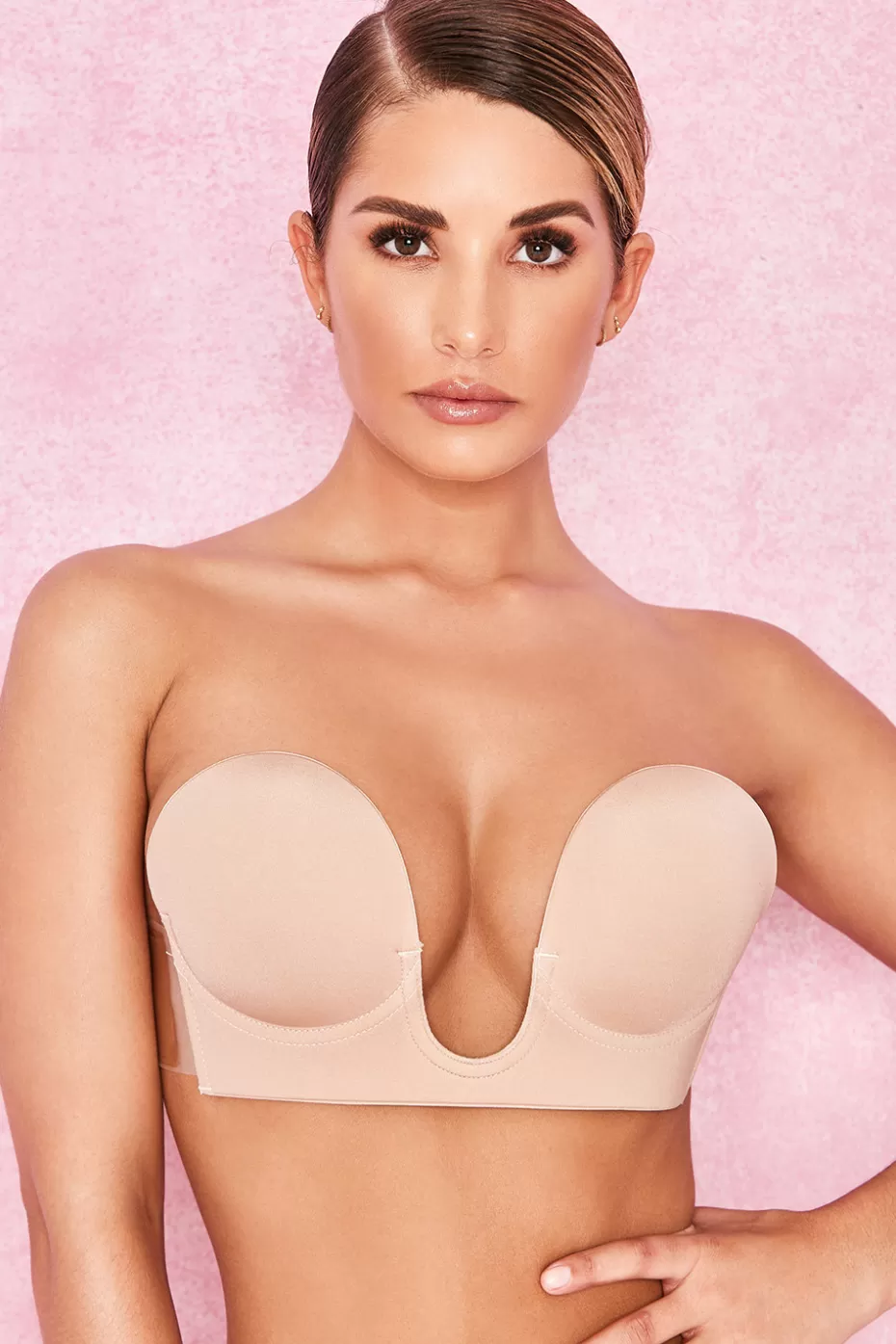 House of CB U Plunge Self Adhesive Bra - Beige