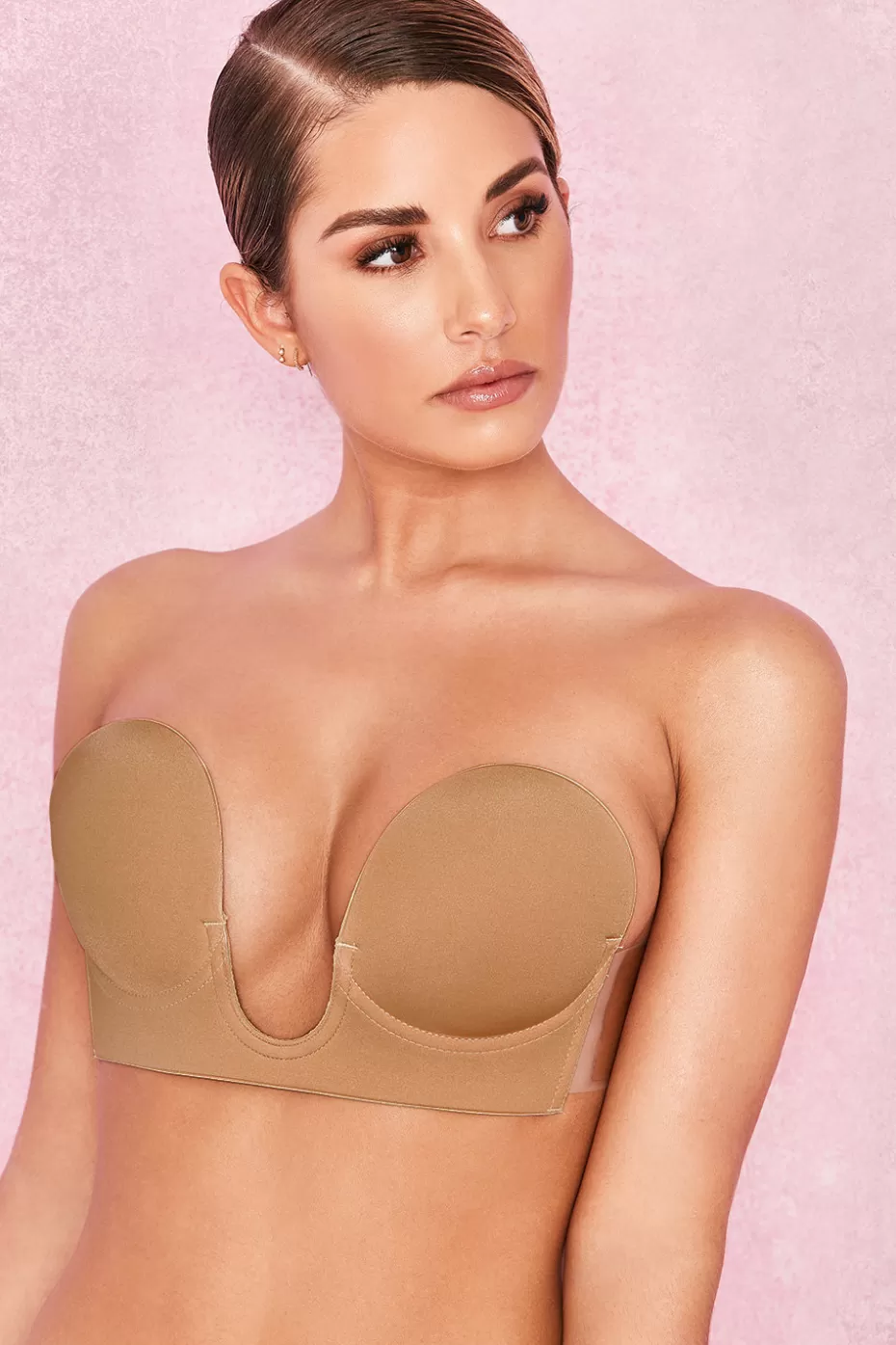 House of CB U Plunge Self Adhesive Bra - Caramel